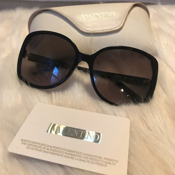 Valentino scalloped square frame sunglasses - Picture 2 of 5